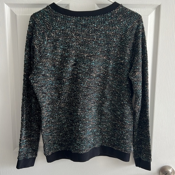 Cooperative Rainbow Sequins Sweater Top Crewneck Women’s Size Small - Picture 2 of 6